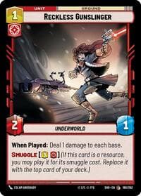 Reckless Gunslinger - Shadows of the Galaxy - Star Wars: Unlimited card