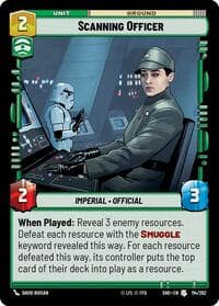 Scanning Officer - Shadows of the Galaxy - Star Wars: Unlimited card