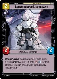 Snowtrooper Lieutenant - Shadows of the Galaxy - Star Wars: Unlimited card