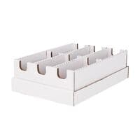 3x2 6 Cell Cargo Storage Box - BCW Card Storage Boxes - Collectible Storage card