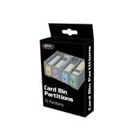 Collectible Card Bin Partitions - Gray - BCW Deck Boxes - Deck Boxes card
