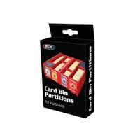 Collectible Card Bin Partitions - Red - BCW Deck Boxes - Deck Boxes card
