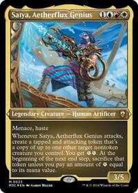 Satya, Aetherflux Genius (Foil Etched) - Commander: Modern Horizons 3 - Magic: The Gathering card