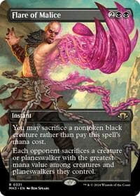 Flare of Malice (Borderless) - Modern Horizons 3 - Magic: The Gathering card
