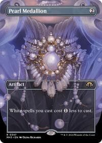 Pearl Medallion (Borderless) - Modern Horizons 3 - Magic: The Gathering card