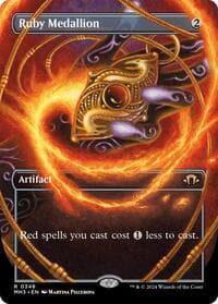 Ruby Medallion (Borderless) - Modern Horizons 3 - Magic: The Gathering card