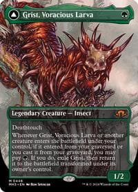 Grist, Voracious Larva (Borderless) - Modern Horizons 3 - Magic: The Gathering card