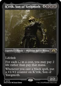 K'rrik, Son of Yawgmoth (Foil Etched) - Modern Horizons 3 - Magic: The Gathering card