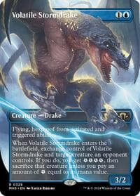 Volatile Stormdrake (Borderless) - Modern Horizons 3 - Magic: The Gathering card