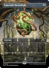 Emerald Medallion (Borderless) - Modern Horizons 3 - Magic: The Gathering card