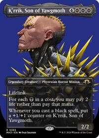 K'rrik, Son of Yawgmoth (Borderless) - Modern Horizons 3 - Magic: The Gathering card