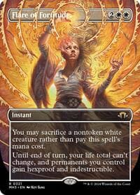Flare of Fortitude (Borderless) - Modern Horizons 3 - Magic: The Gathering card