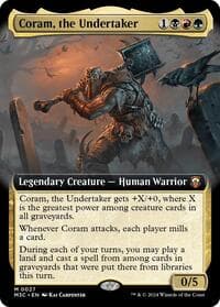 Coram, the Undertaker (Extended Art) - Commander: Modern Horizons 3 - Magic: The Gathering card