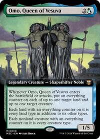 Omo, Queen of Vesuva (Extended Art) - Commander: Modern Horizons 3 - Magic: The Gathering card