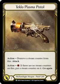 Teklo Plasma Pistol (Golden) - FAB144 - Flesh and Blood: Promo Cards - Flesh and Blood TCG card