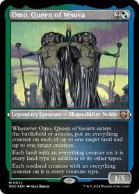 Omo, Queen of Vesuva (Foil Etched) - Commander: Modern Horizons 3 - Magic: The Gathering card