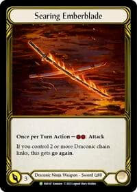 Searing Emberblade (Golden) - FAB147 - Flesh and Blood: Promo Cards - Flesh and Blood TCG card