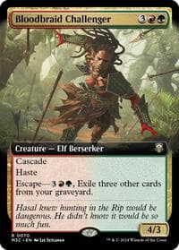 Bloodbraid Challenger (Extended Art) (Ripple Foil) - Commander: Modern Horizons 3 - Magic: The Gathering card