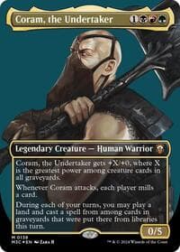Coram, the Undertaker (Borderless) (Ripple Foil) - Commander: Modern Horizons 3 - Magic: The Gathering card