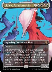 Ulalek, Fused Atrocity (Borderless) (Ripple Foil) - Commander: Modern Horizons 3 - Magic: The Gathering card