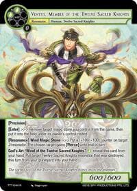 Ventus, Member of the Twelve Sacred Knights - Thoth of the Trinity - Force of Will card