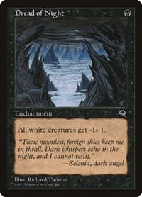 Dread of Night - Tempest - Magic: The Gathering card