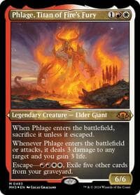 Phlage, Titan of Fire's Fury (Foil Etched) - Modern Horizons 3 - Magic: The Gathering card