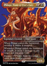 Phlage, Titan of Fire's Fury (Borderless) - Modern Horizons 3 - Magic: The Gathering card