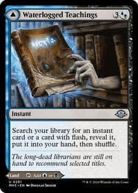 Waterlogged Teachings - Modern Horizons 3 - Magic: The Gathering card
