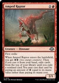 Amped Raptor - Modern Horizons 3 - Magic: The Gathering card