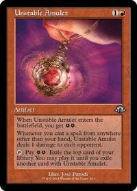 Unstable Amulet (Retro Frame) - Modern Horizons 3 - Magic: The Gathering card