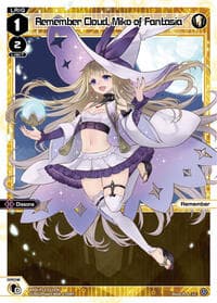 Remember Cloud, Miko of Fantasia - Concord Diva - WIXOSS card