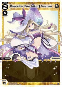 Remember Rain, Miko of Fantasia - Concord Diva - WIXOSS card