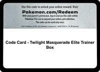 Code Card - Twilight Masquerade Elite Trainer Box - SV06: Twilight Masquerade - Pokemon card