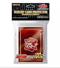 Imported Yu-Gi-Oh! Duelist Card Protectors - 25th Anniversary "Quarter Century" Red (100-Pack) - Konami Card Sleeves - Card Sleeves card