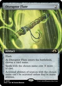 Disruptor Flute (Extended Art) - Modern Horizons 3 - Magic: The Gathering card