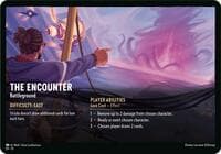 The Encounter // A Dark Realm - Battleground (Oversized) - Illumineer's Quest: Deep Trouble - Disney Lorcana card