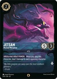 Jetsam - Wicked Whisperer - Illumineer's Quest: Deep Trouble - Disney Lorcana card