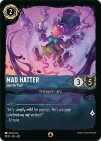Mad Hatter - Sinister Host - Illumineer's Quest: Deep Trouble - Disney Lorcana card