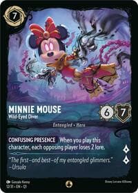 Minnie Mouse - Wild-Eyed Diver - Illumineer's Quest: Deep Trouble - Disney Lorcana card