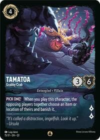 Tamatoa - Grabby Crab - Illumineer's Quest: Deep Trouble - Disney Lorcana card