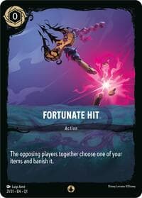 Fortunate Hit - Illumineer's Quest: Deep Trouble - Disney Lorcana card