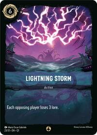 Lightning Storm - Illumineer's Quest: Deep Trouble - Disney Lorcana card