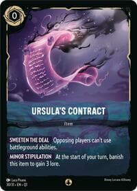 Ursula's Contract - Illumineer's Quest: Deep Trouble - Disney Lorcana card
