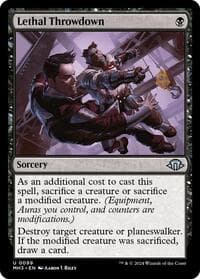 Lethal Throwdown - Modern Horizons 3 - Magic: The Gathering card