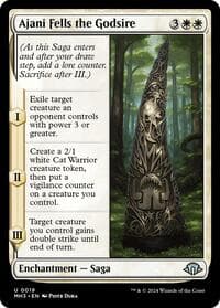 Ajani Fells the Godsire - Modern Horizons 3 - Magic: The Gathering card