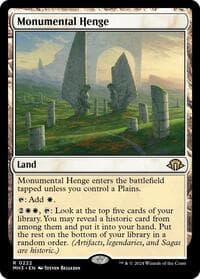 Monumental Henge - Modern Horizons 3 - Magic: The Gathering card