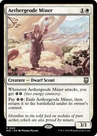 Aethergeode Miner - Commander: Modern Horizons 3 - Magic: The Gathering card