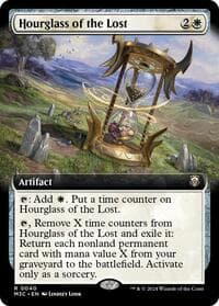 Hourglass of the Lost (Extended Art) - Commander: Modern Horizons 3 - Magic: The Gathering card