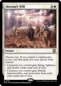 Akroma's Will (Ripple Foil) - Commander: Modern Horizons 3 - Magic: The Gathering card